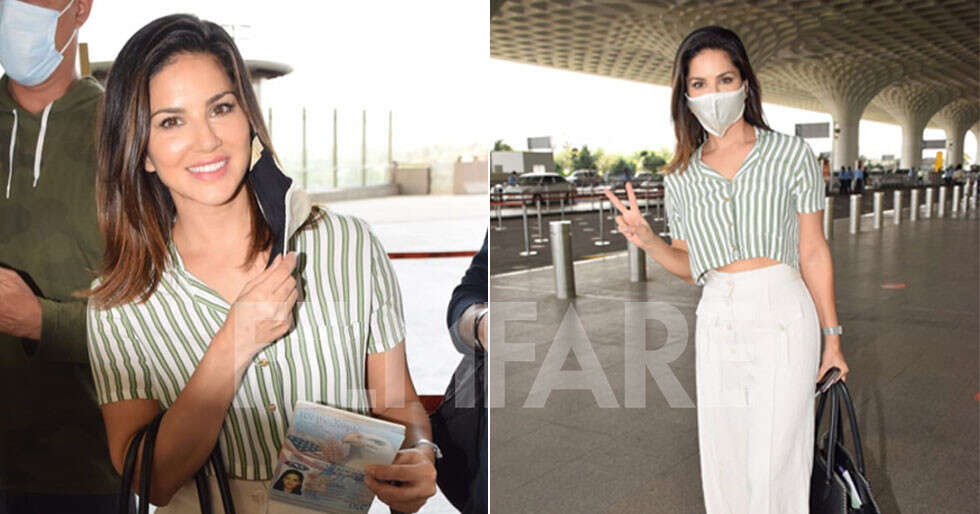 Sunny Leone makes a splash at the airport