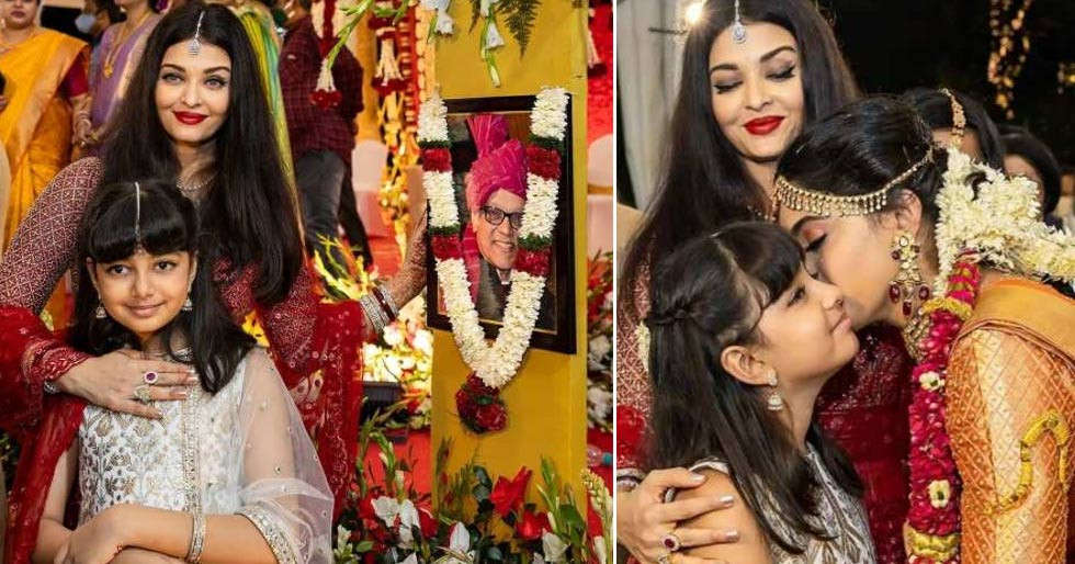 Aishwarya Rai Bachchan attends her cousin’s wedding with Aaradhya Bachchan