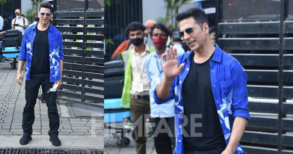 Photos: Akshay Kumar looks uber cool as he jets off to London