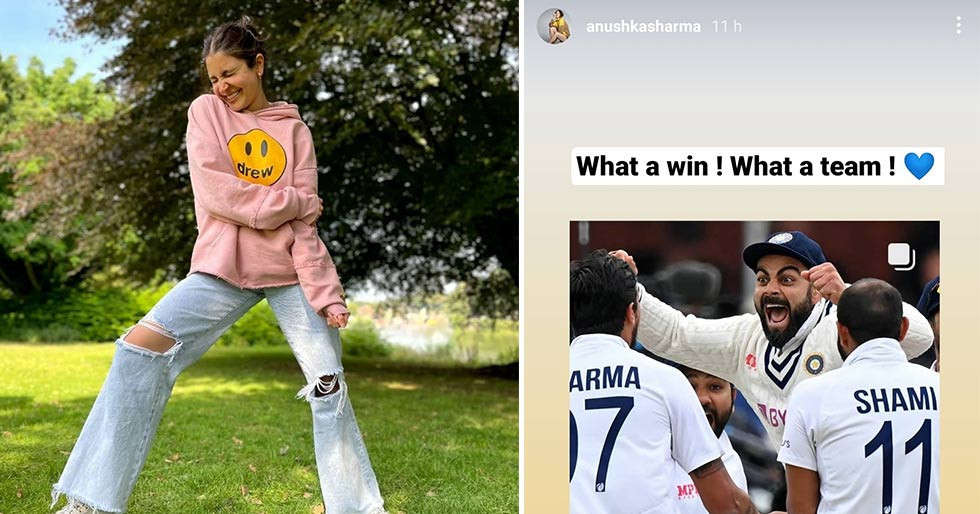 Anushka Sharma’s reaction to India’s win against England is priceless
