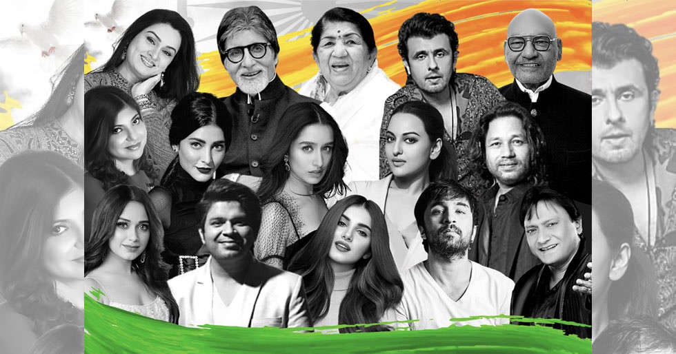 Lata Mangeshkar, Amitabh Bachchan, Shraddha Kapoor, Tara Sutaria come together for Hum Hindustani