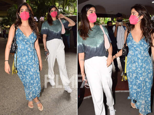 In pictures: Janhvi Kapoor and Khushi Kapoor clicked at the airport ...