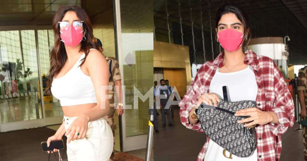 Janhvi Kapoor And Khushi Kapoor Clicked At The Airport Together