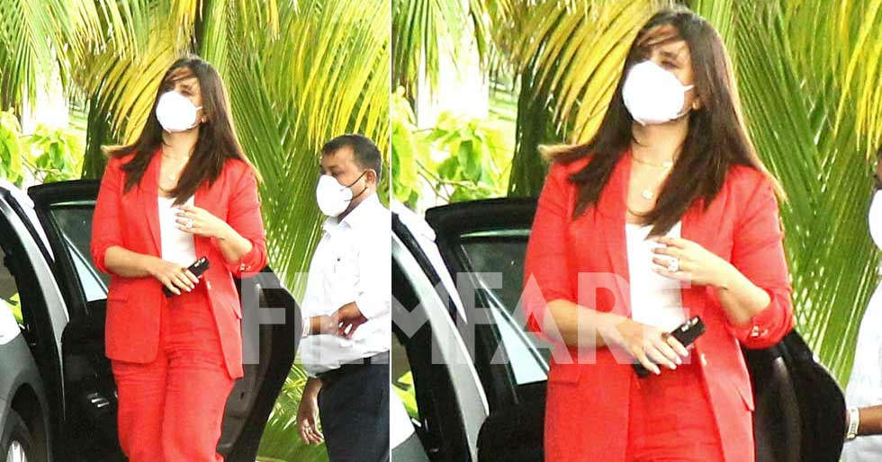Pictures: Kareena Kapoor Khan looks red hot in a pantsuit