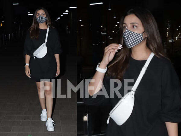 Parineeti Chopra Rocks The Monochrome Avatar At The Airport | Filmfare.com