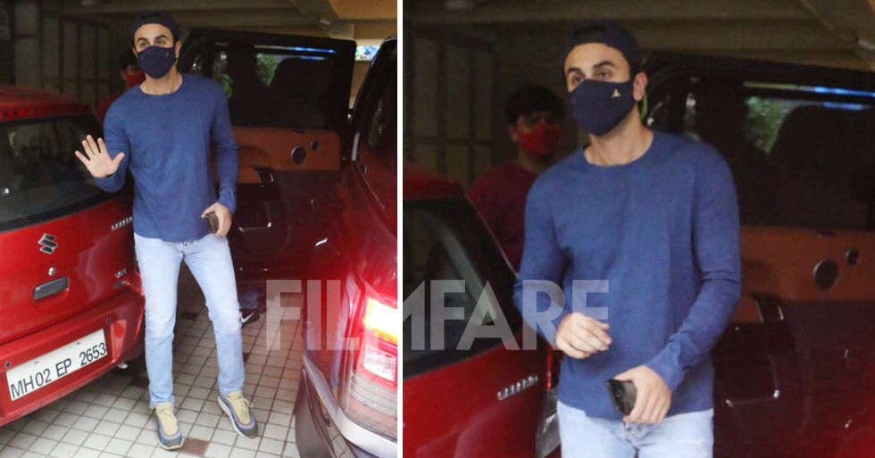 In pictures: Ranbir Kapoor wraps up the week with a dubbing session