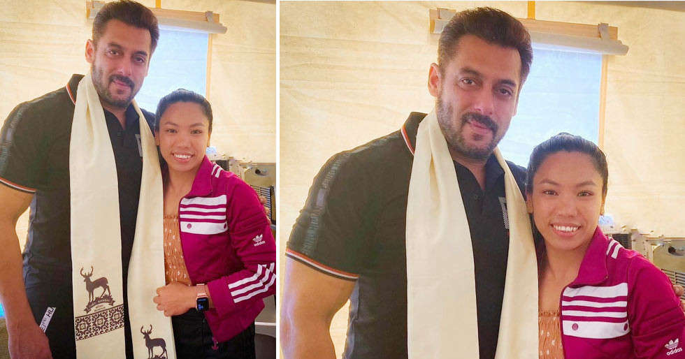 Salman Khan meets Mirabai Chanu and shares a picture on social media