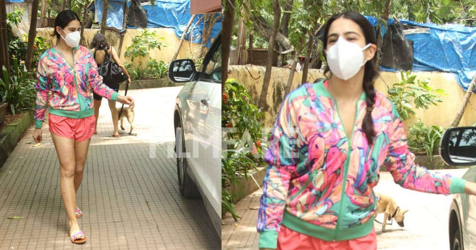 Photos: Sara Ali Khan is a pop of colour at the gym today