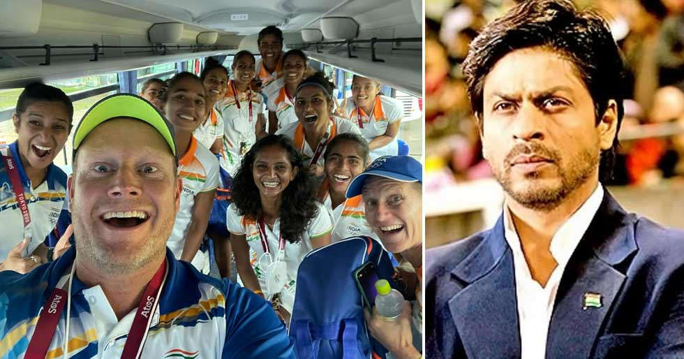 Shah Rukh Khan And Indian Women’s Hockey Team Coach Sjoerd Marijne Have A Chak De! India Moment