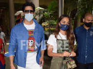 Pictures: Sidharth Malhotra, Kiara Advani cut cake with the paparazzi at the airport