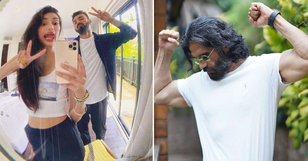 Suniel Shetty And Athiya Shetty Can’t Contain Their Happiness As KL Rahul Hits A Century