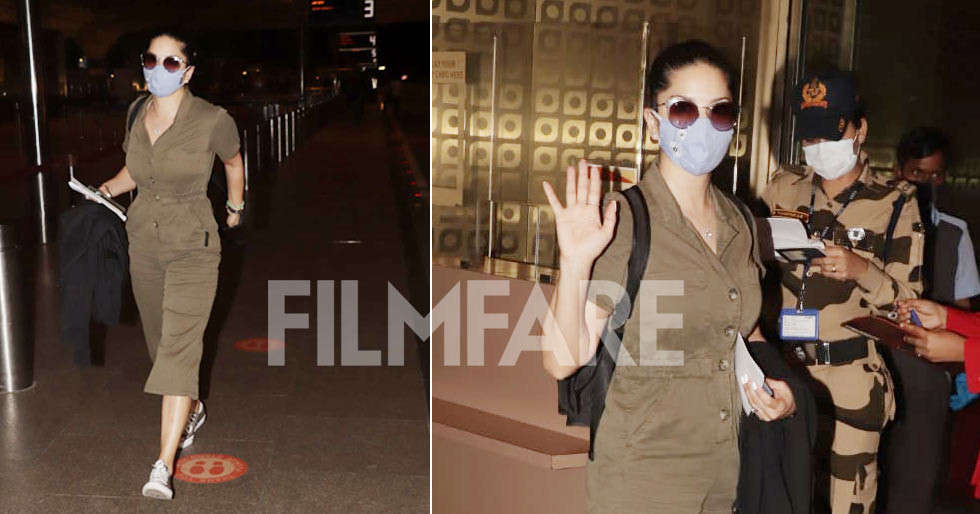 Sunny Leone looks lovely as she gets clicked at the airport