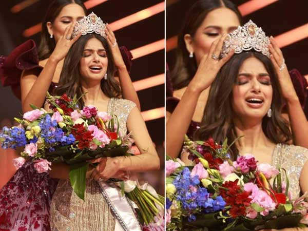 Miss Universe Harnaaz Sandhu is not the least bit offended by Steve Harvey's question
