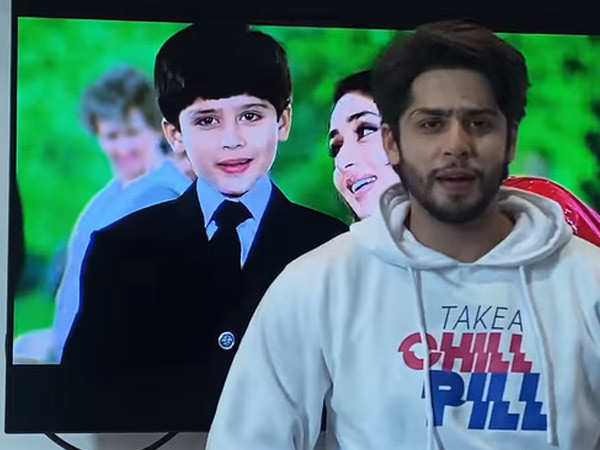 Jibraan Khan, who played the role of 'Krish', recreated his scene from K3G