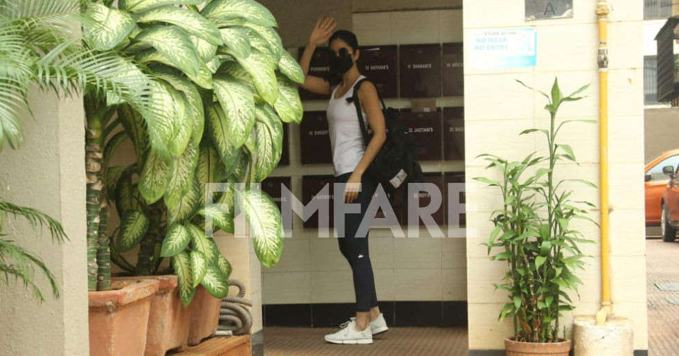 Pictures: Bride-to-be Katrina Kaif photographed outside her residence
