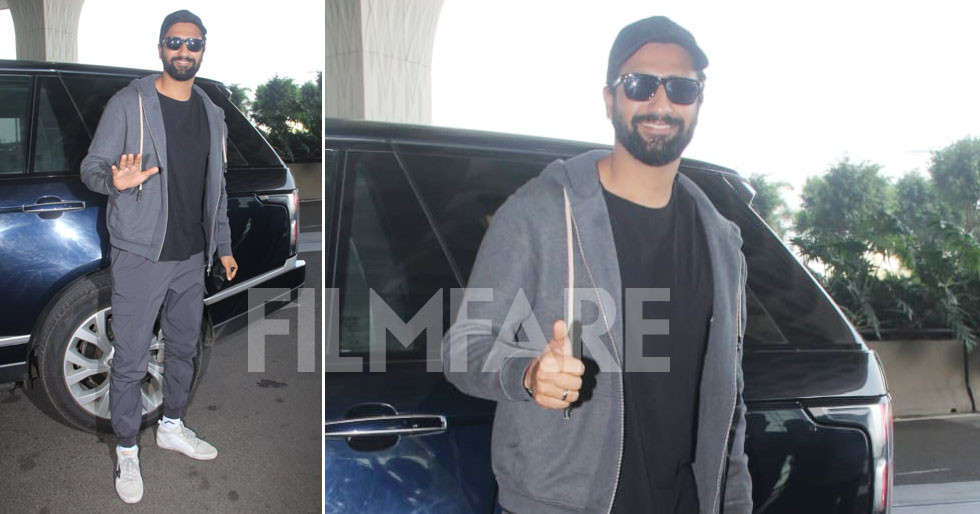 Pictures: Vicky Kaushal is all smiles at the airport | Filmfare.com