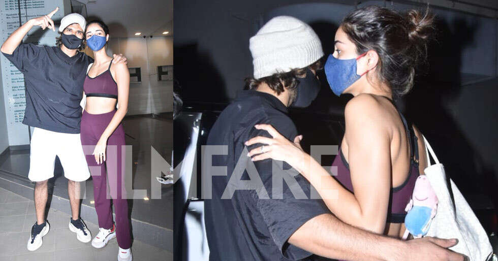 Vijay Deverakonda and Ananya Panday clicked at a dance rehearsal together