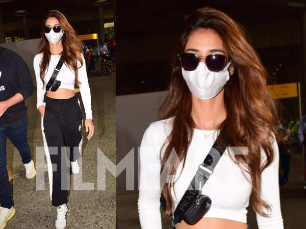 Disha Patani clicked as she headed out of the airport in style