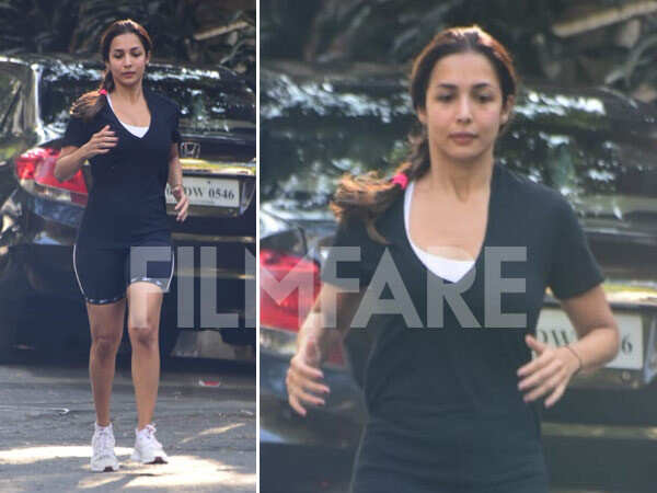 Malaika Arora enjoys a good Sunday jog on the streets of Bandra