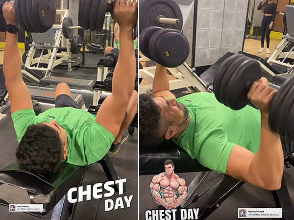 Saqib Saleem sweats it out in the gym