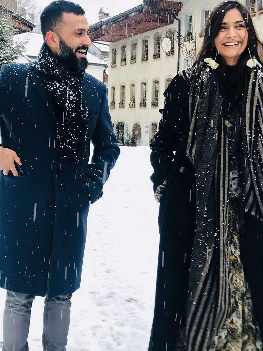 Sonam Kapoor shares a glimpse of her workaholic husband