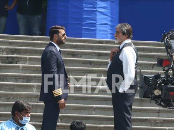 Photos: Amitabh Bachchan And Ajay Devgn Shoot For Mayday | Filmfare.com