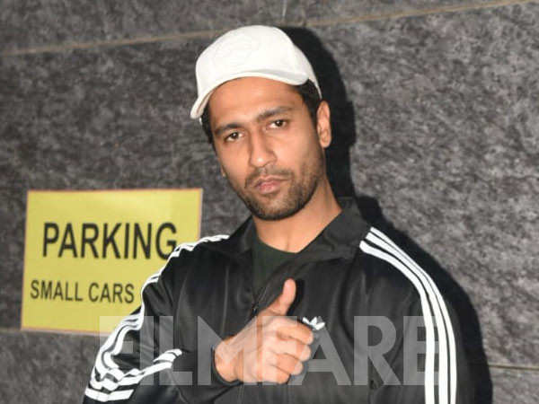 Vicky Kaushal clicked outside a gym