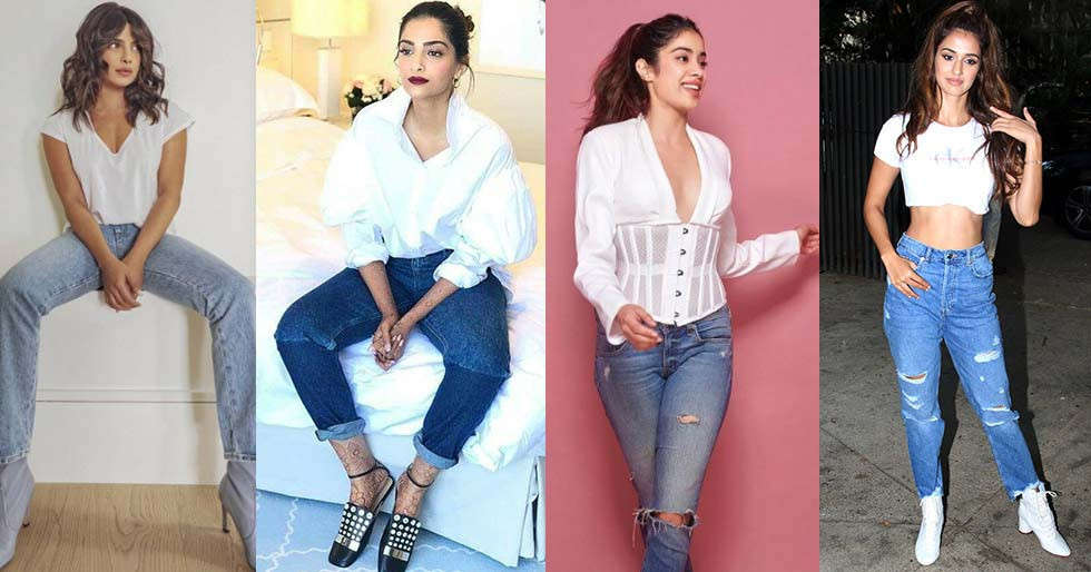 The trend in the spotlight: White tops with denims | Filmfare.com
