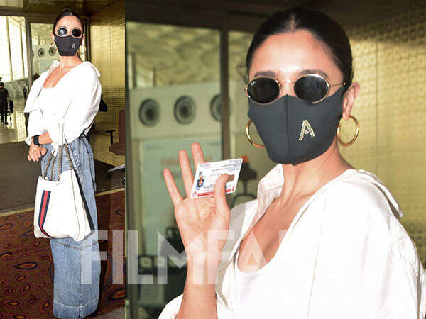 Alia Bhatt sports the classic denim and white combo at the Mumbai airport