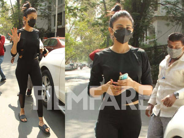 Rakul Preet Singh snapped post her workout session