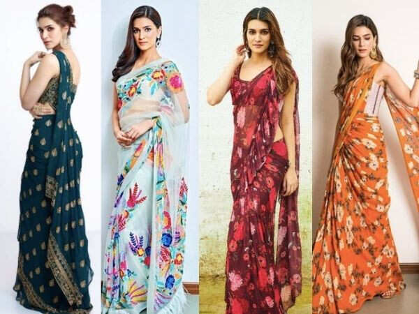 Buy Kriti Sanon Bollywood Designer Saree at Rs. 1025 online from Surati  Fabric designer sarees : SF-DD-1