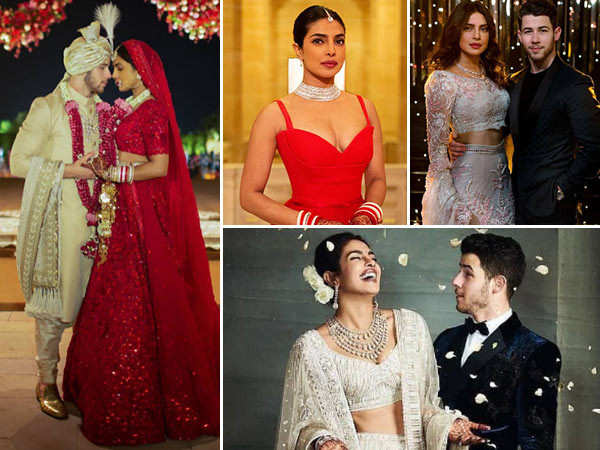 Priyanka Chopra wore her backless white wedding reception gown