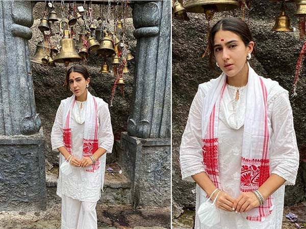 Sara Ali Khan visits Kamakhya temple over the weekend | Filmfare.com