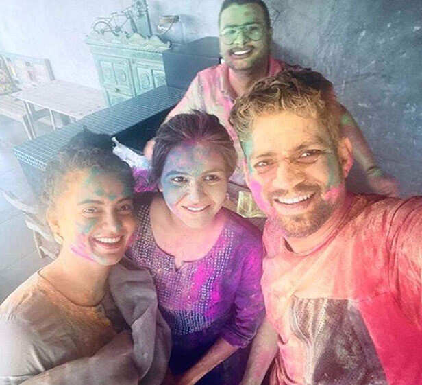 Best Pictures of stars playing Holi from last year