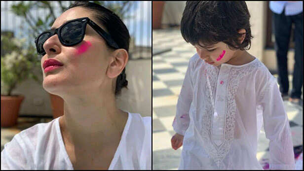 Best Pictures of stars playing Holi from last year
