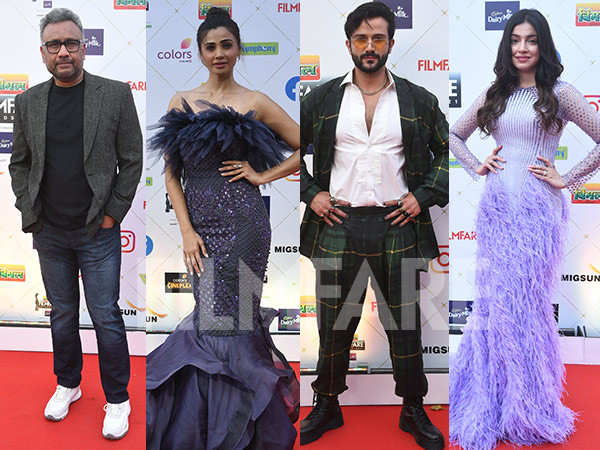 Anubhav Sinha, Pritam, Divya Khosla Kumar and more arrive for the 66th Vimal Elaichi Filmfare Awards
