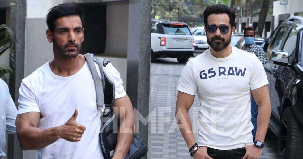 John Abraham and Emraan Hashmi step out in white to ...