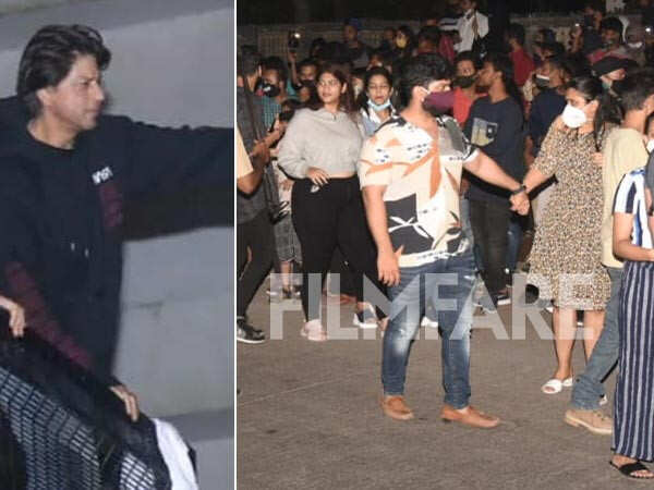 Pictures Fans At Mannat To Wish Shah Rukh Khan On His Birthday Filmfare Com