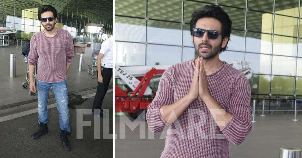 Pictures: Kartik Aaryan photographed at the airport Pictures: Kartik Aaryan photographed at the airport