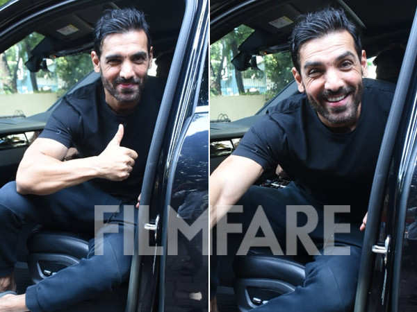 Pictures: John Abraham looks hunky as he gets clicked