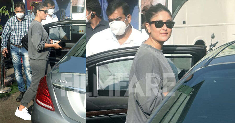 Photos: Kareena Kapoor Khan clicked at a studio in Mumbai