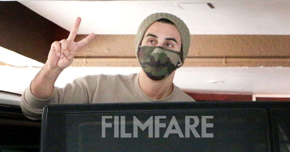 In pictures: Ranbir Kapoor clicked post a dubbing session