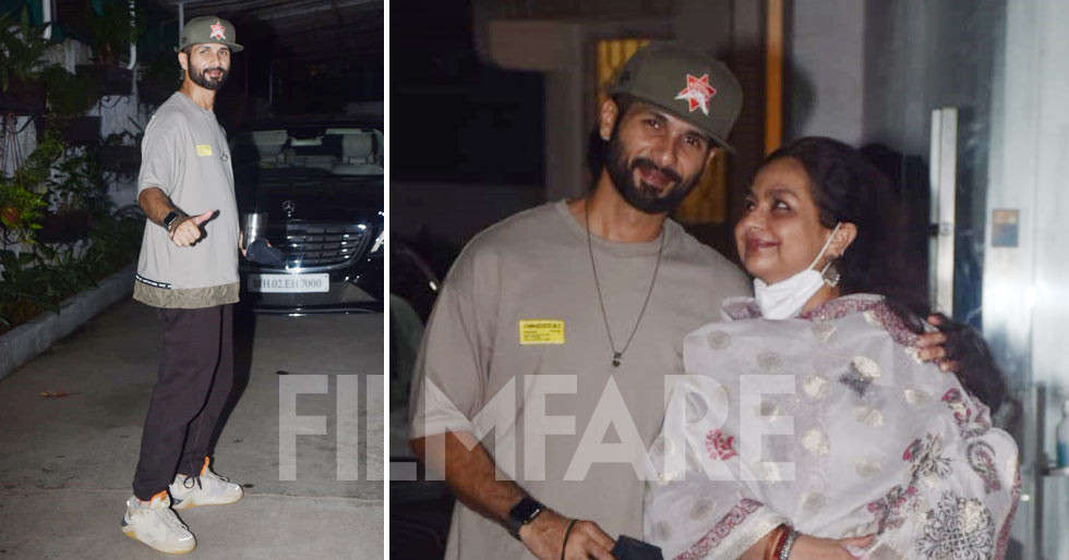 Shahid Kapoor watches Jersey with his mom