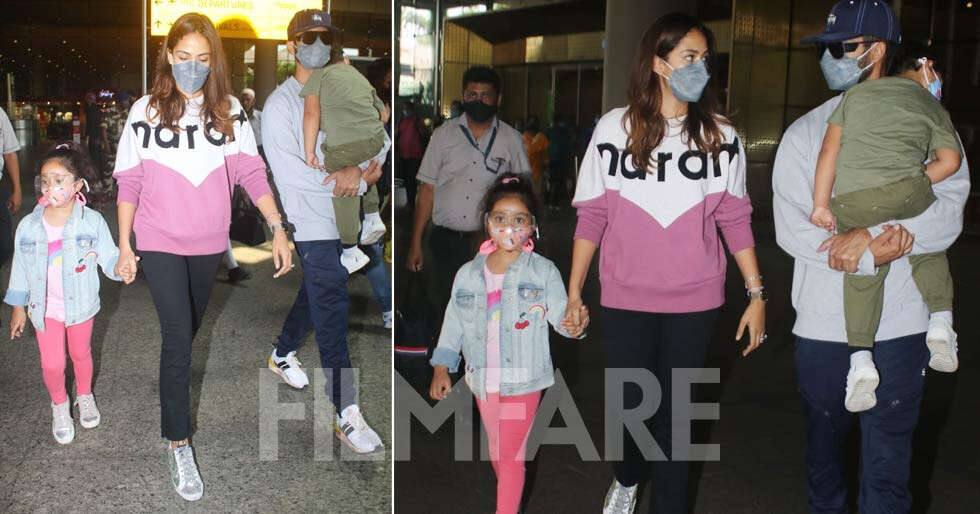 In photos: Shahid Kapoor and Mira Kapoor snapped with their kids