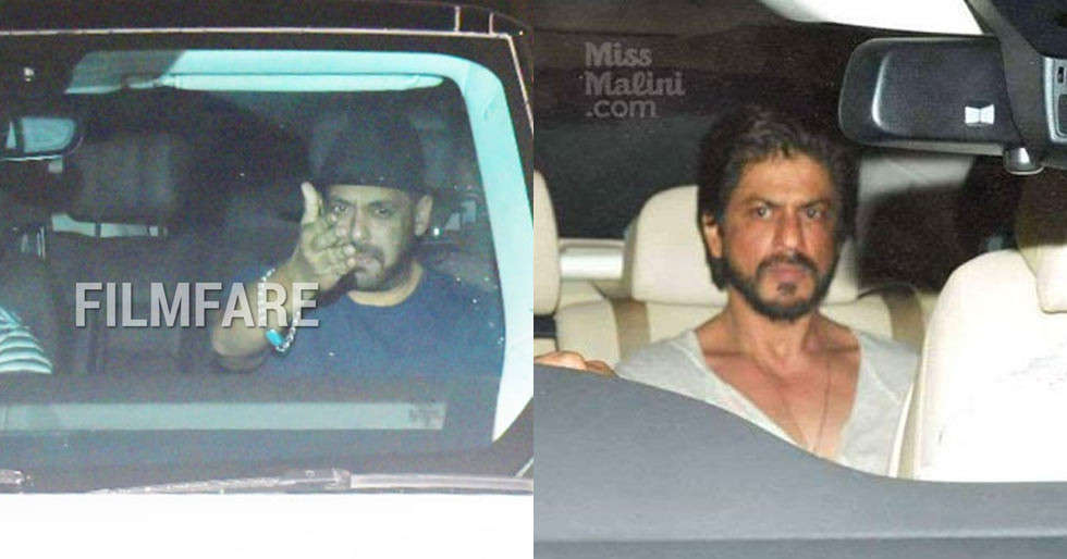 These old pictures of Shah Rukh Khan visiting Salman Khan’s residence are going viral
