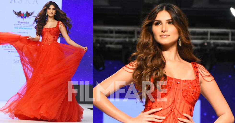 Photographs: Tara Sutaria appears like a princess on the runway