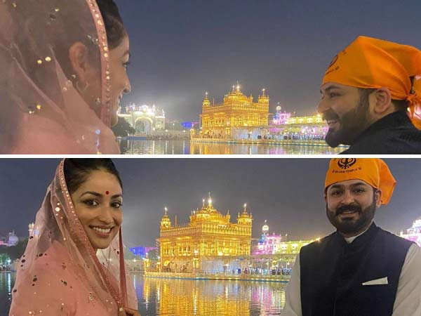 Yami Gautam and Aditya Dhar visit the Golden Temple together
