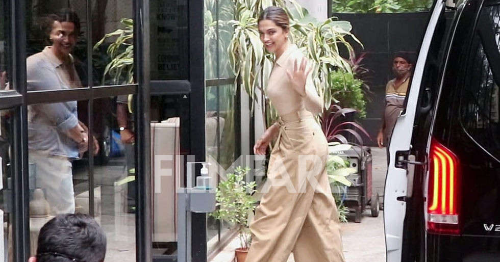 Pictures: Deepika Padukone goes chic for a meeting
