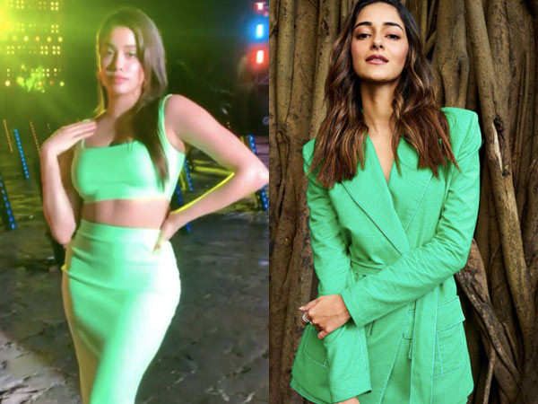 Janhvi Kapoor and Ananya Panday make green the colour of this weekend