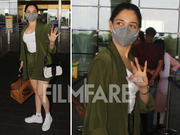 Tamannaah Bhatia’s airport look is cool and comfy | Filmfare.com